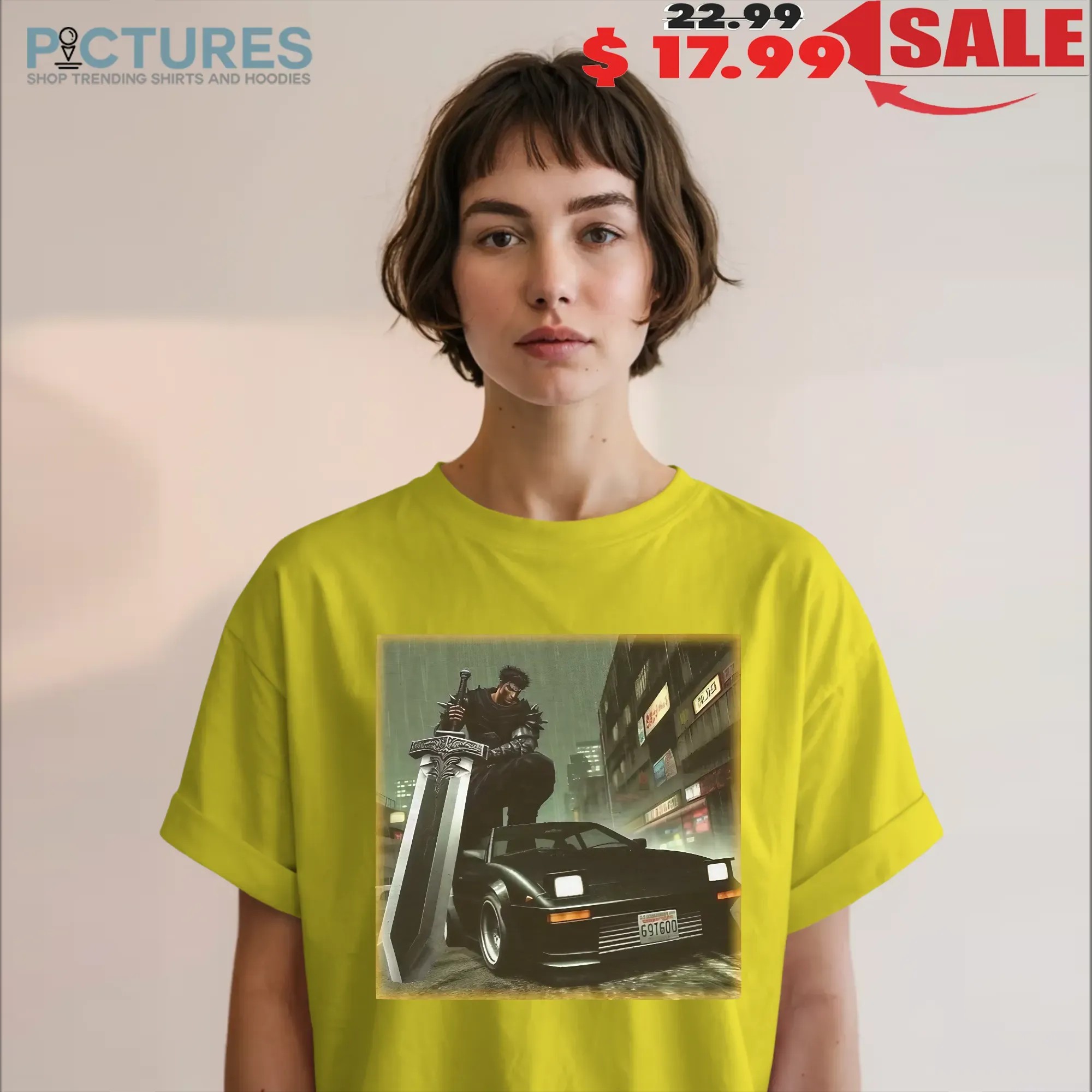 Berserk Guts x JDM Toyota MR2 Cyberpunk T Shirt