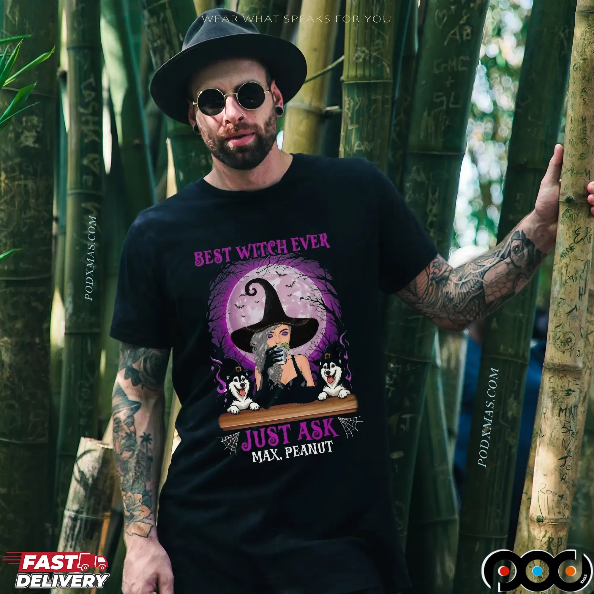 Best Witch Ever Just Ask Customized Name Awesome Husky Halloween T Shirt