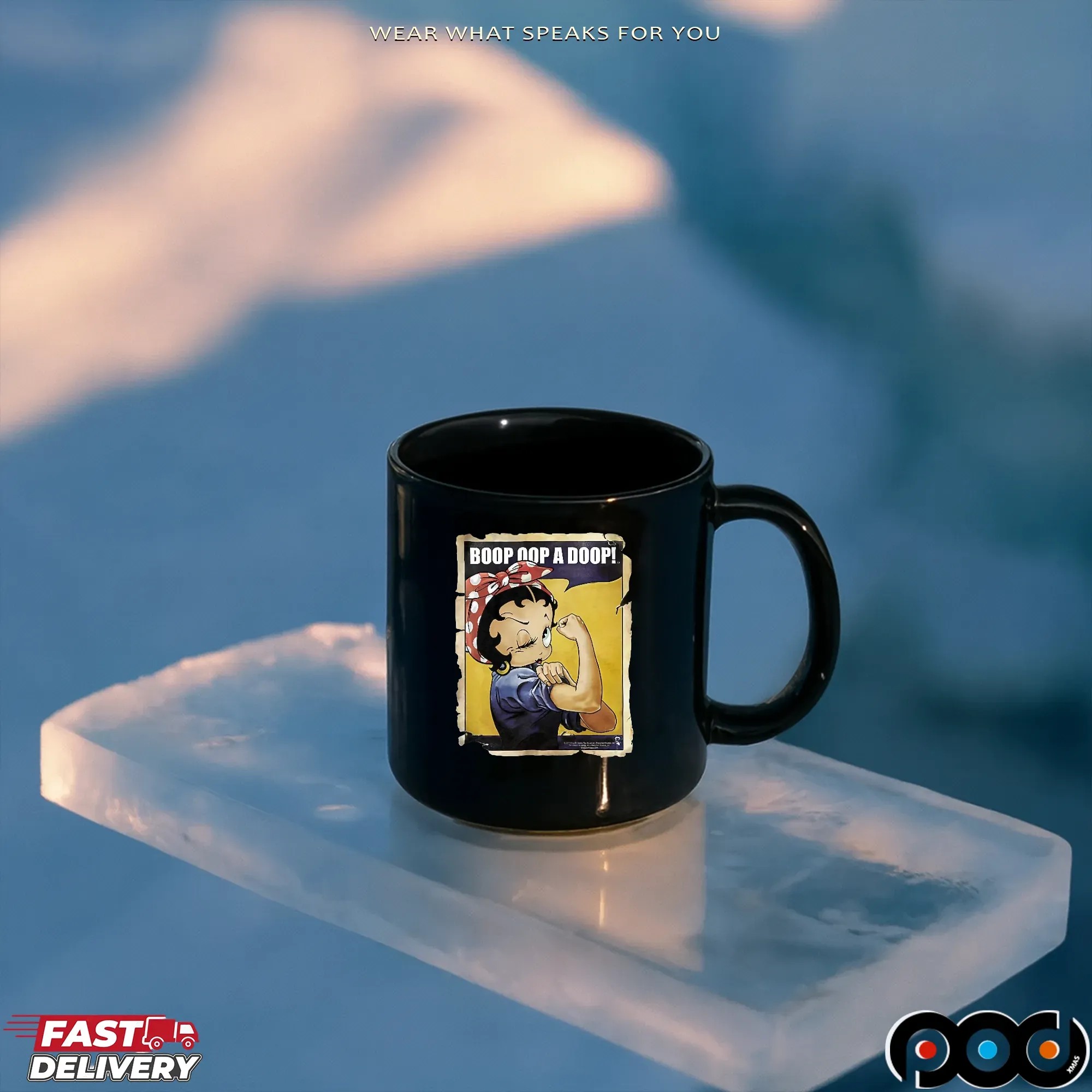 Betty Boop Rosie the Riveter Boop Oop a Doop Parody T Shirt Betty Boop Rosie the Riveter Boop Oop a Doop Parody T Shirt