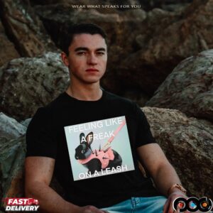 Black bunny feeling like a freak on a leash shirt