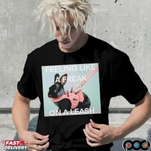 Black bunny feeling like a freak on a leash shirt