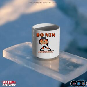 Bo Nix Quarterback Retro Baller Pixel T Shirt