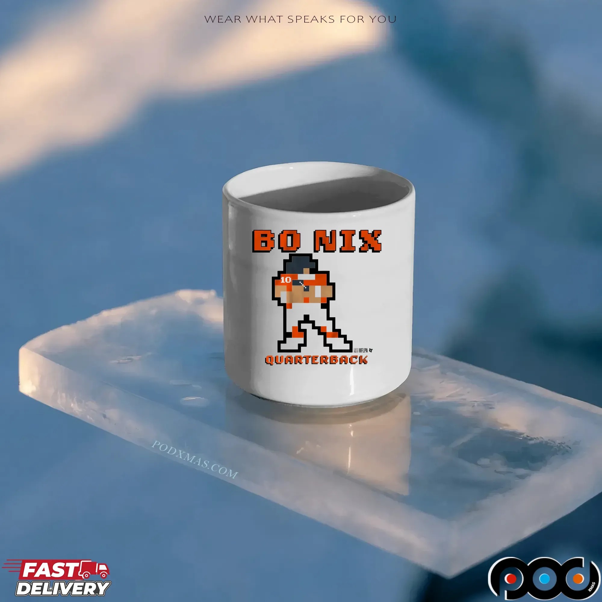 Bo Nix Quarterback Retro Baller Pixel T Shirt