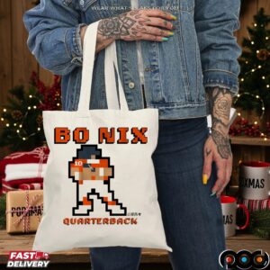 Bo Nix Quarterback Retro Baller Pixel T Shirt