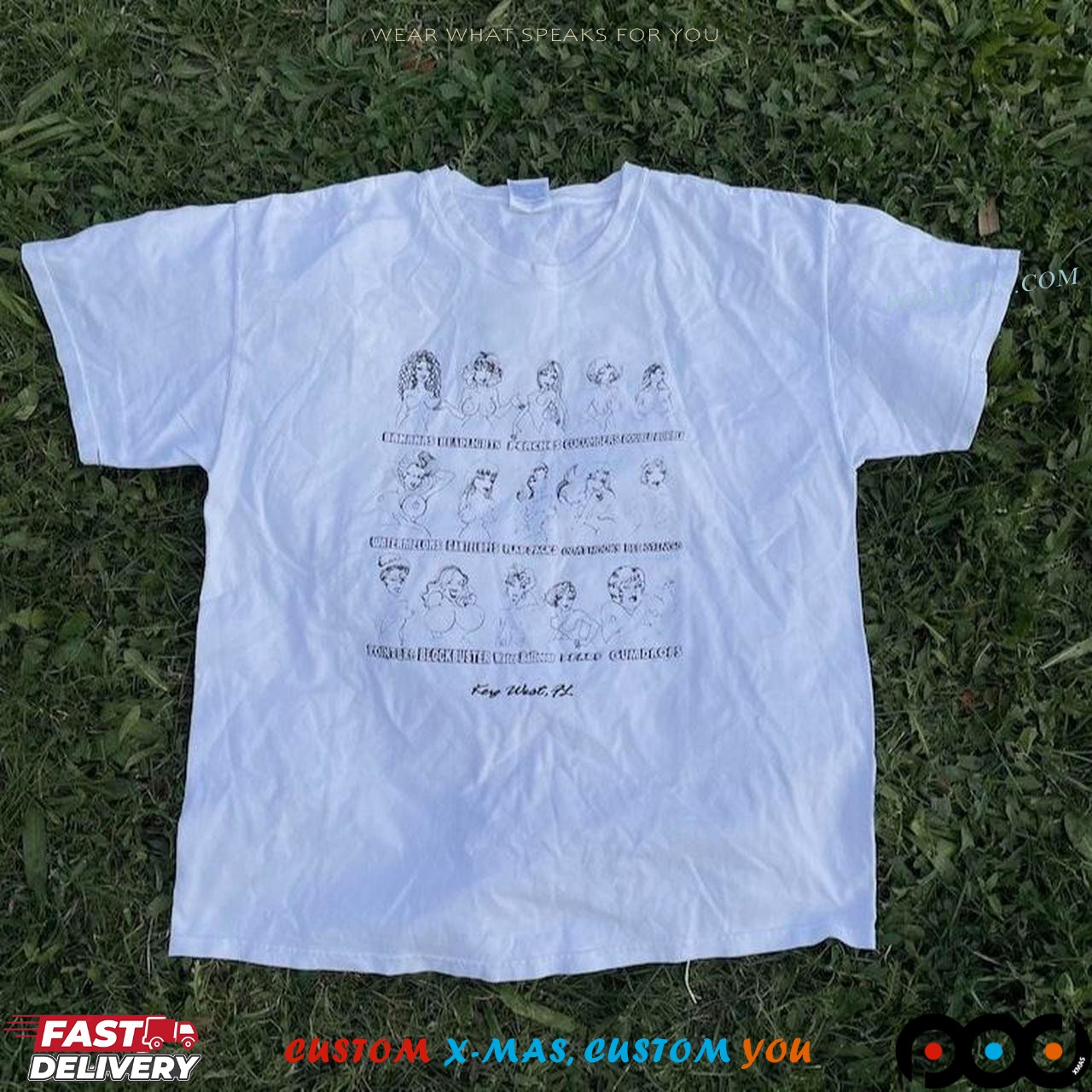Boobs Chart Key West Fl T Shirt