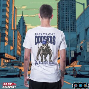 Born X Raised Los Angeles Dodgers Dog Mashup T Shirt