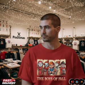Boys Of Fall Horror Villains Halloween T Shirt