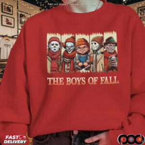 Boys Of Fall Horror Villains Halloween T Shirt