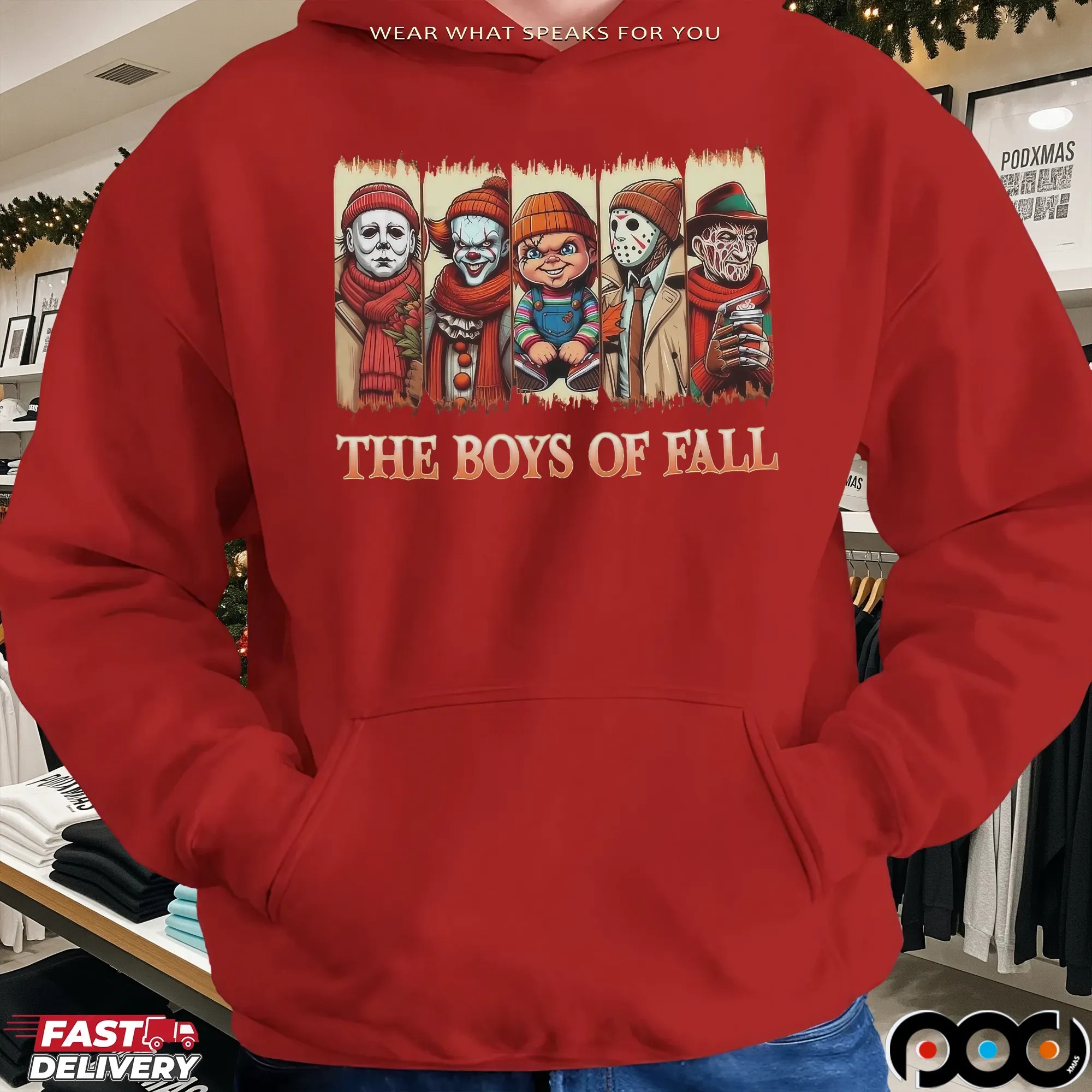 Boys Of Fall Horror Villains Halloween T Shirt