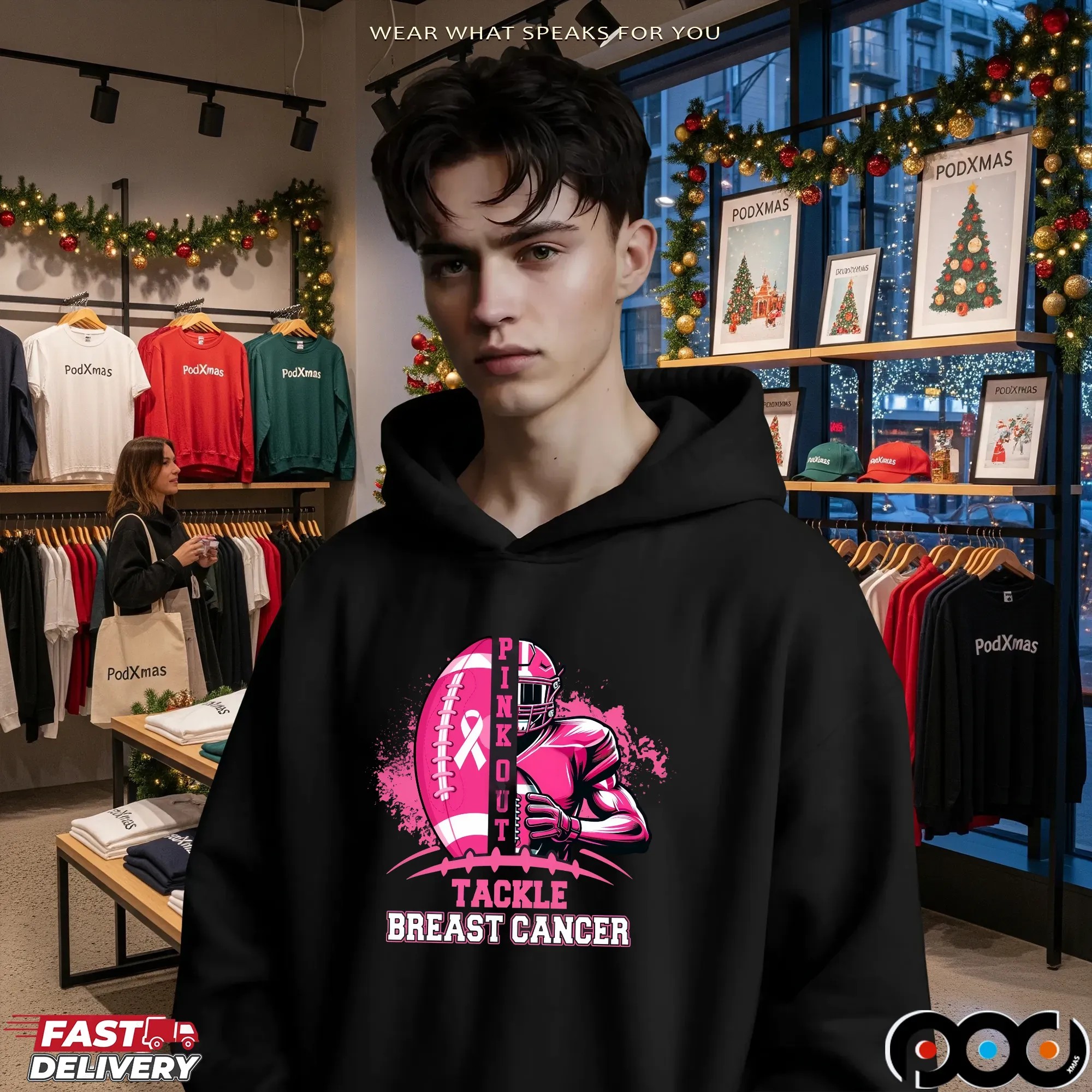 Breast Cancer Football Pink Out, American Football, Sport Pink Out Shirt, Pink Ribbon Football, Sport Breast Cancer T Shirt