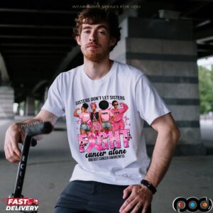 Breast Cancer Sisters Support, Preppy Breast Cancer Coquette, Pink Ribbon, Pink Breast Cancer, Tackle Cancer, Pink Ghost T Shirt