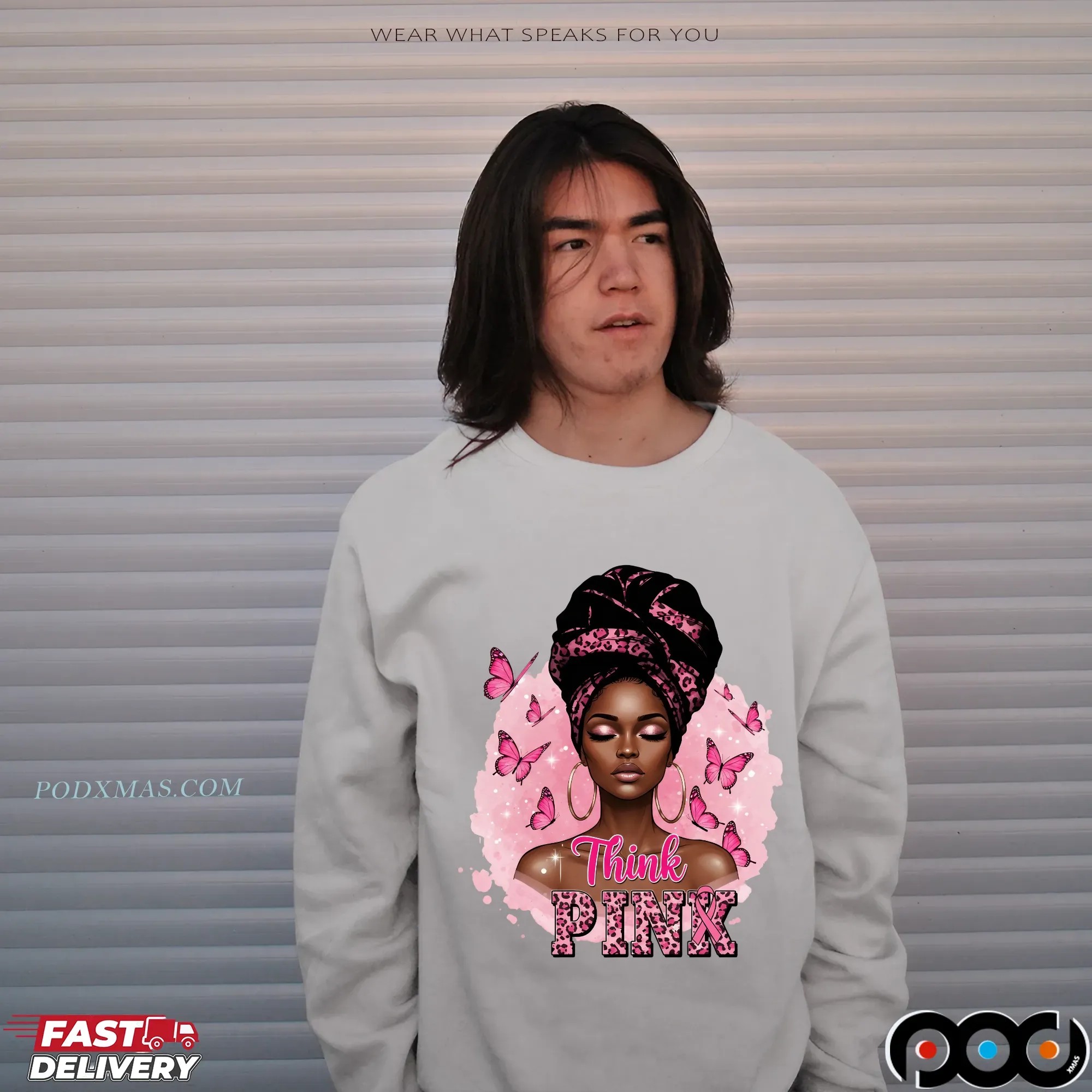 Breast Cancer Survivor Afro Girl Pink Ribbon Black Woman October T Shirt