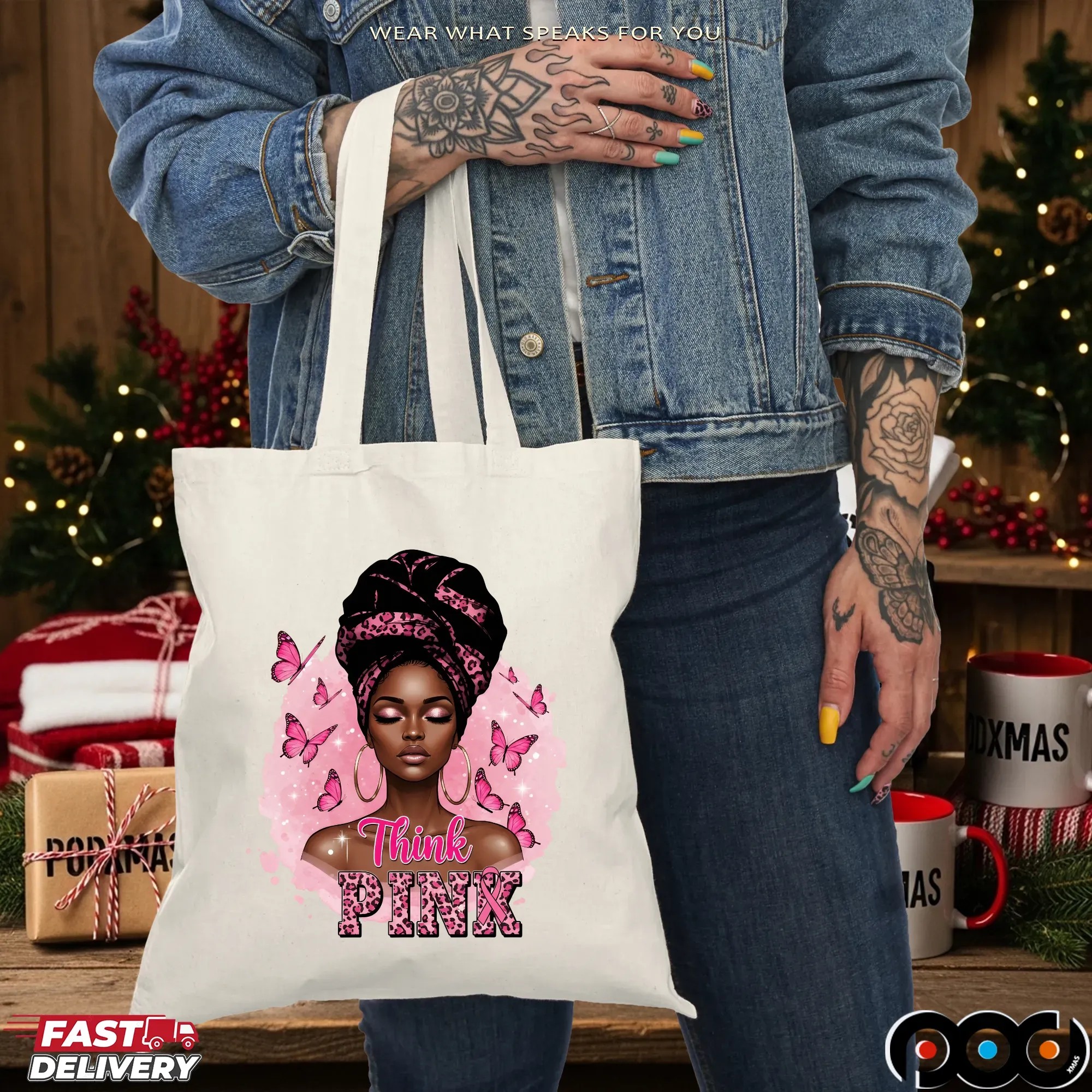 Breast Cancer Survivor Afro Girl Pink Ribbon Black Woman October T Shirt