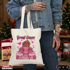 Breast Cancer Survivor Afro Girl Pink Ribbon Black Woman T Shirt