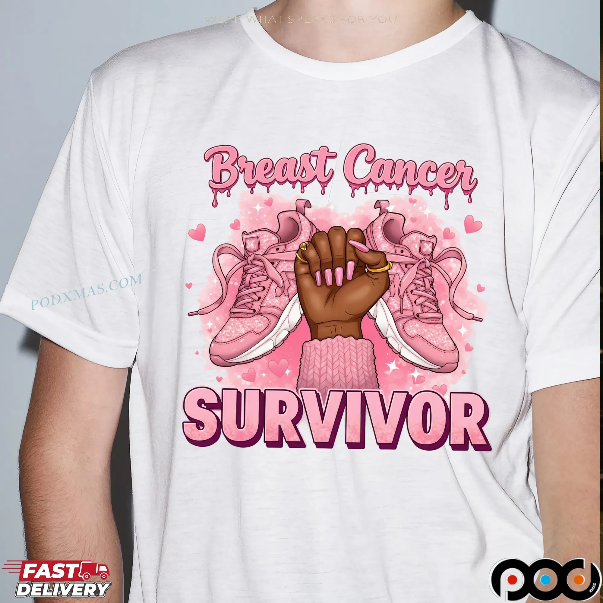 Breast Cancer Survivor, Cancer Fighter, Pink Ribbon Awareness Shirt Design, October Empowerment, Cancer Support Shirt