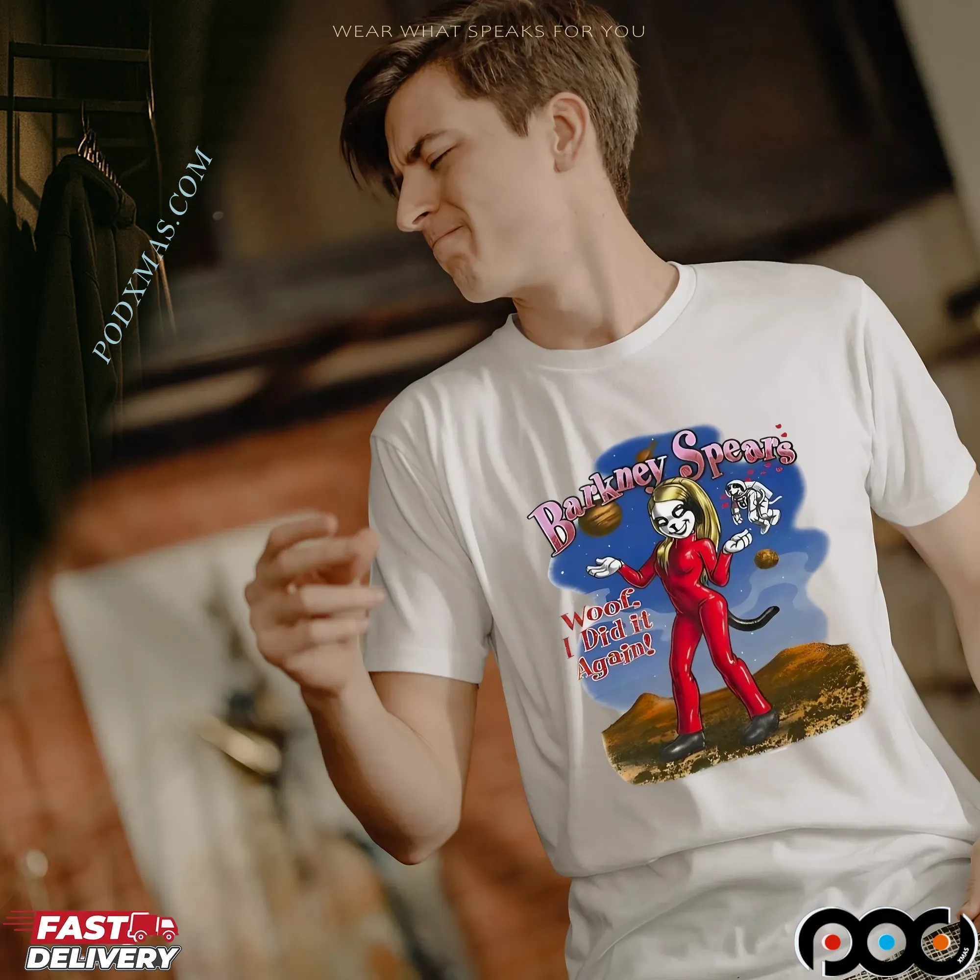 Britney Spears Britney Spears Big Dog parody y2k woof i did it again t shirt
