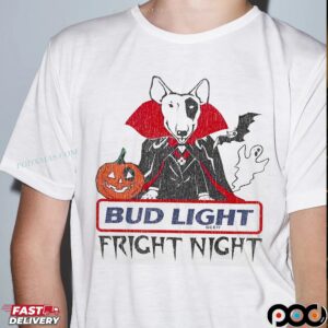 Bud Light Fright Night Pumpkin Halloween Graphic T Shirt