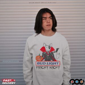 Bud Light Fright Night Pumpkin Halloween Graphic T Shirt