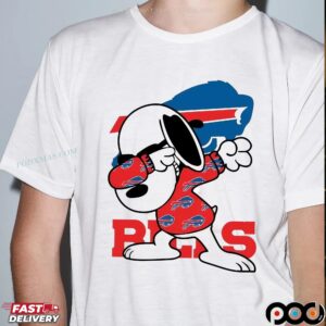 Buffalo Bills Snoopy Dabbing Peanuts NFL Football Mashup T Shirt