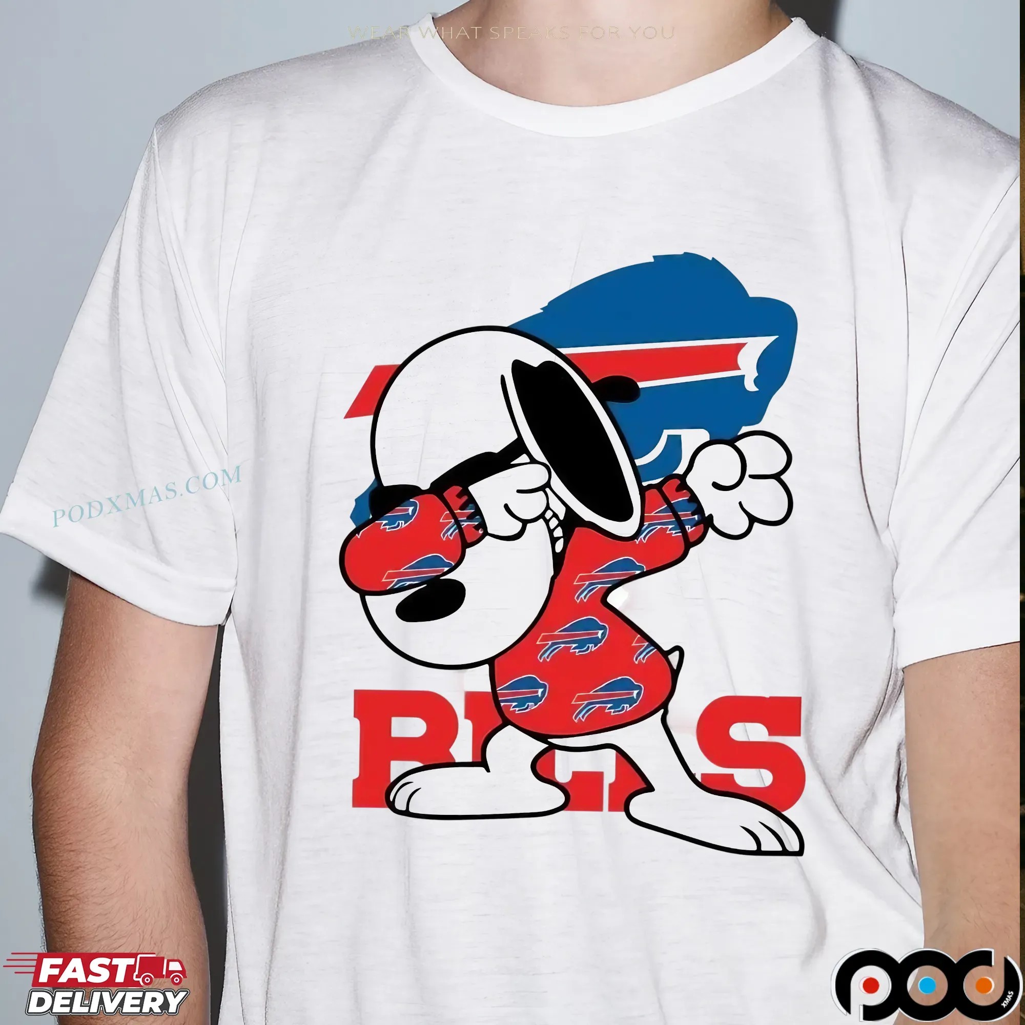 Buffalo Bills Snoopy Dabbing Peanuts NFL Football Mashup T Shirt