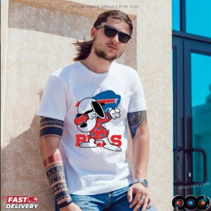 Buffalo Bills Snoopy Dabbing Peanuts NFL Football Mashup T Shirt