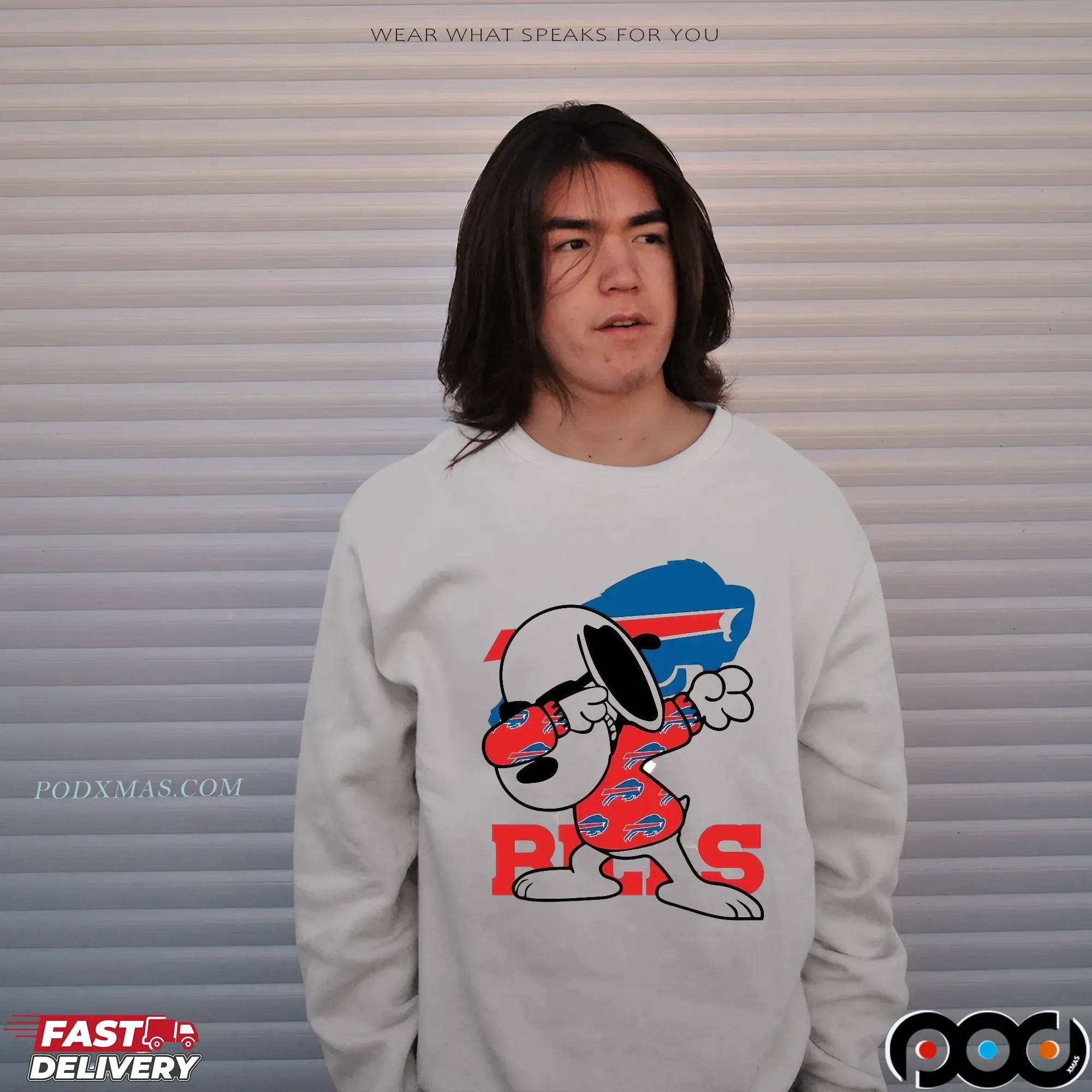 Buffalo Bills Snoopy Dabbing Peanuts NFL Football Mashup T Shirt