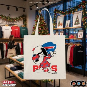 Buffalo Bills Snoopy Dabbing Peanuts NFL Football Mashup T Shirt