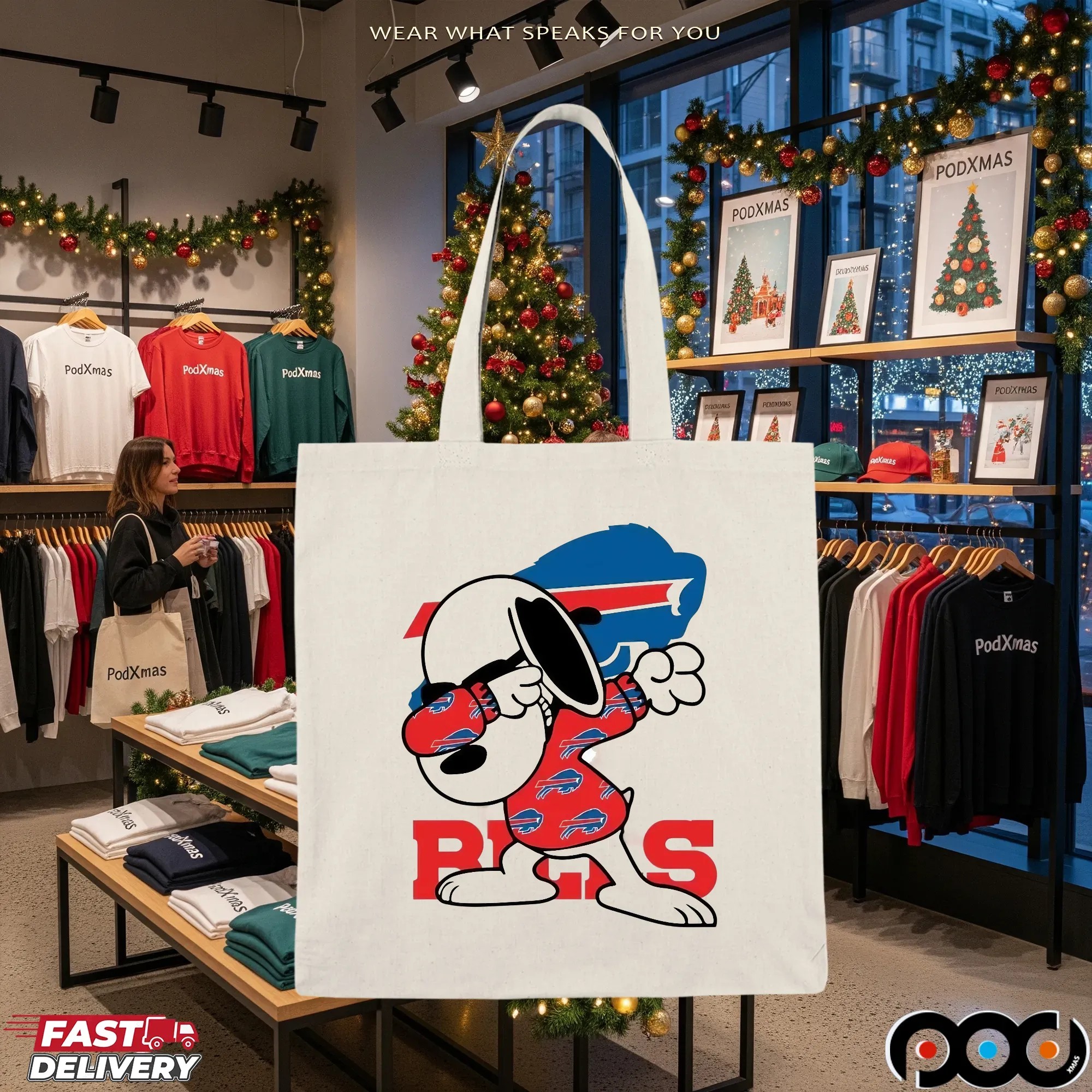 Buffalo Bills Snoopy Dabbing Peanuts NFL Football Mashup T Shirt