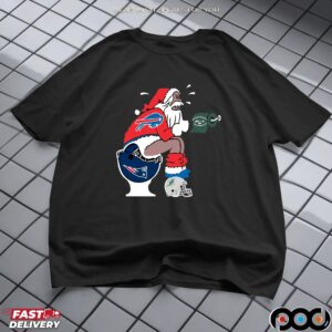 Buffalo Bills Toilet Rivalry NFL Christmas Parody T Shirt