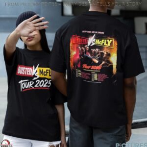 Busted vs McFly Tour 2025 Every Saga Has An Ending Double Sides T Shirt