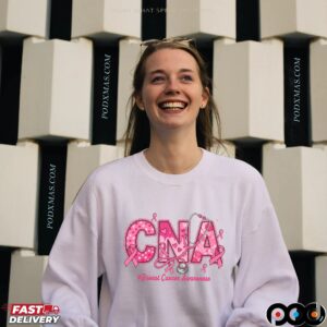 CNA Breast Cancer Awareness Pink Ribbon Nurse October T Shirt