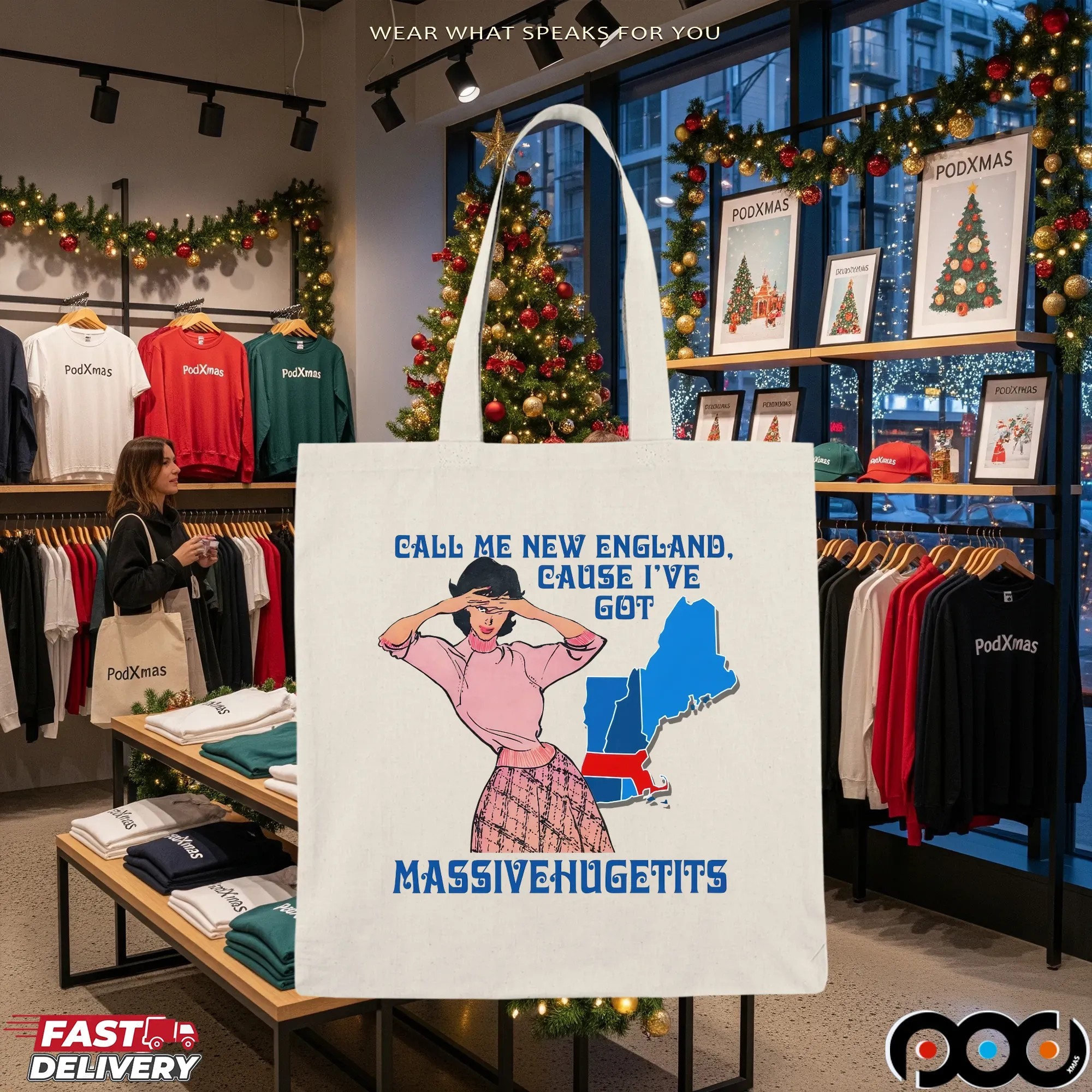 Call Me New England, Cause I Got MassiveHugeTits T Shirt