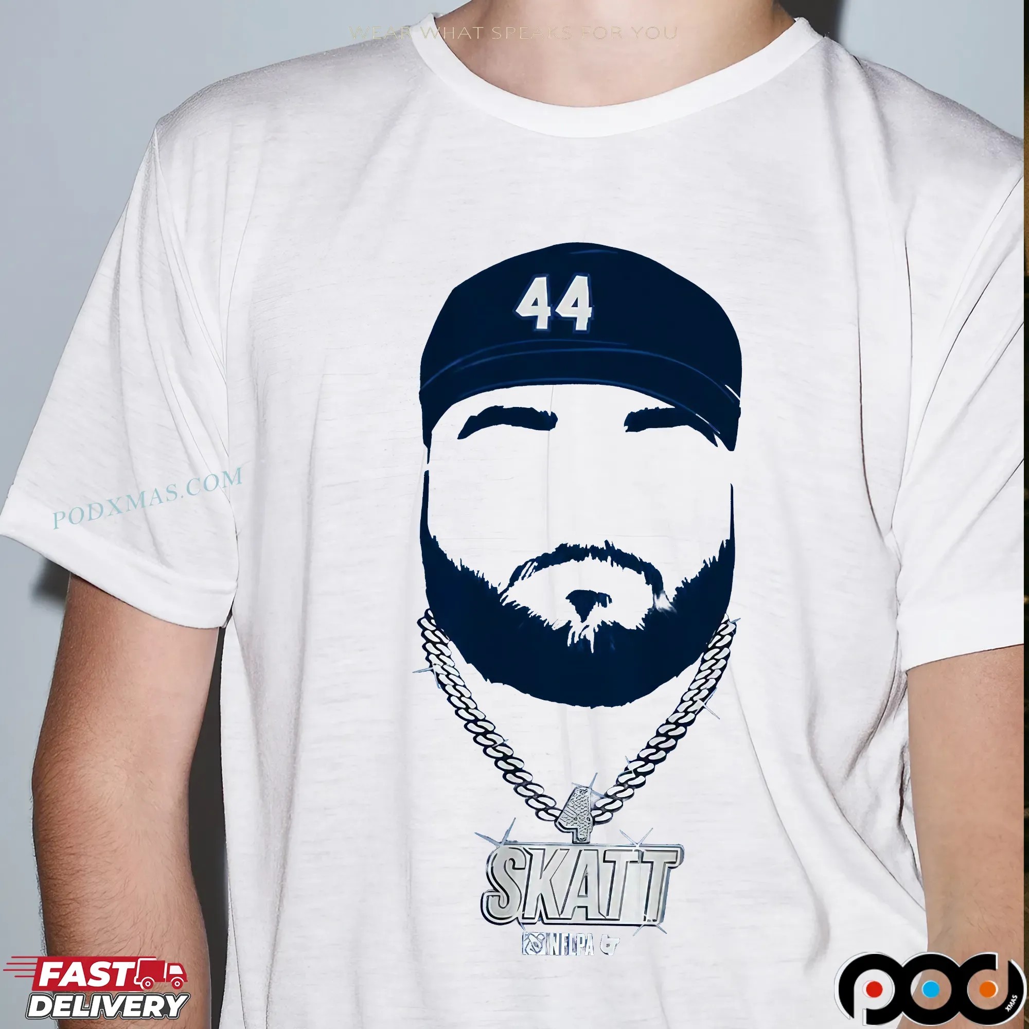 Cam Skattebo Blank Face New York Giants Big Head Blink T Shirt