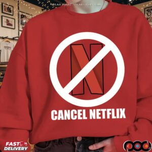 Cancel Netflix Red T Shirt