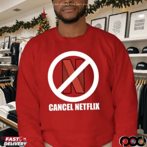 Cancel Netflix Red T Shirt