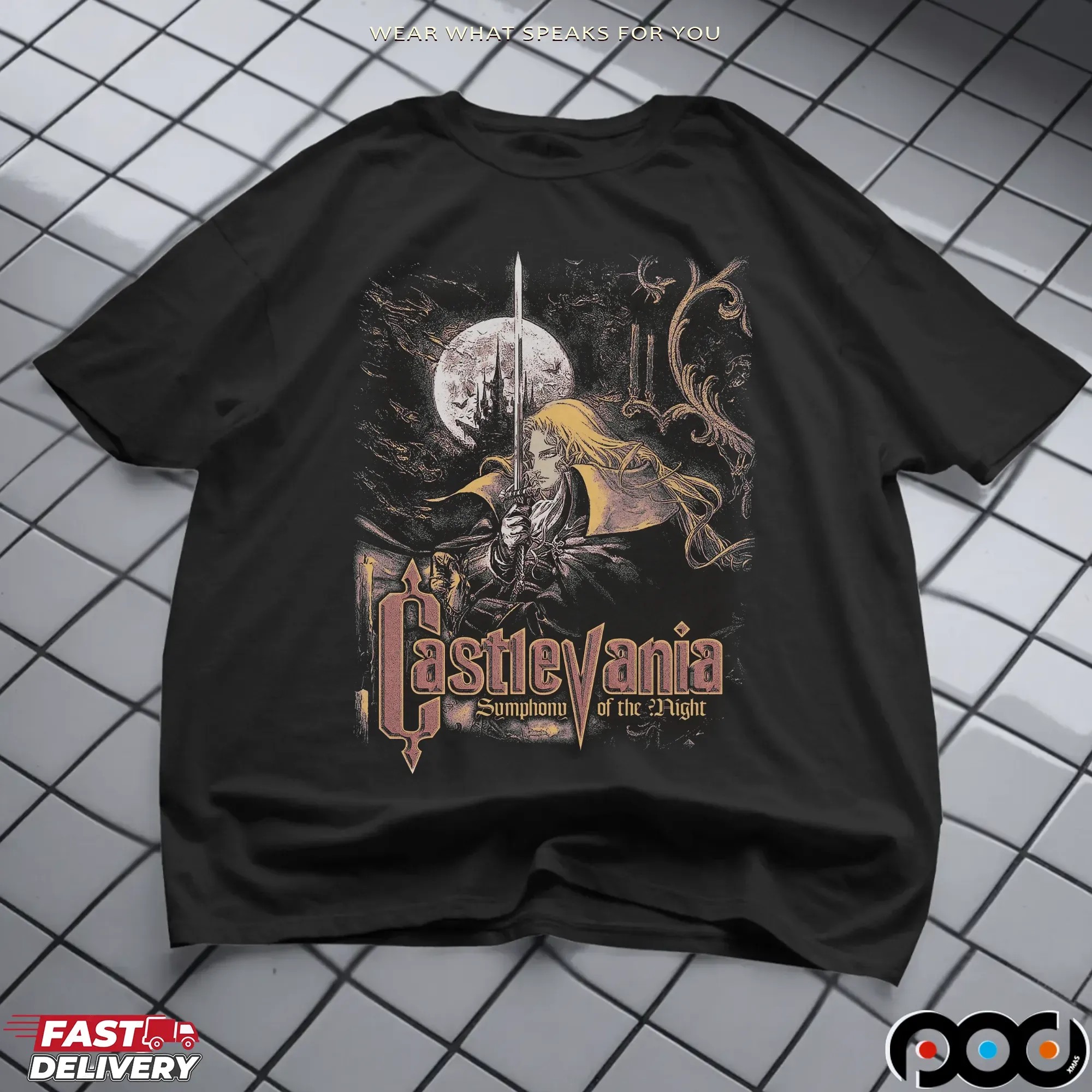 Castlevania Sotn Symphony Of The Night 1997 Hallween T Shirt