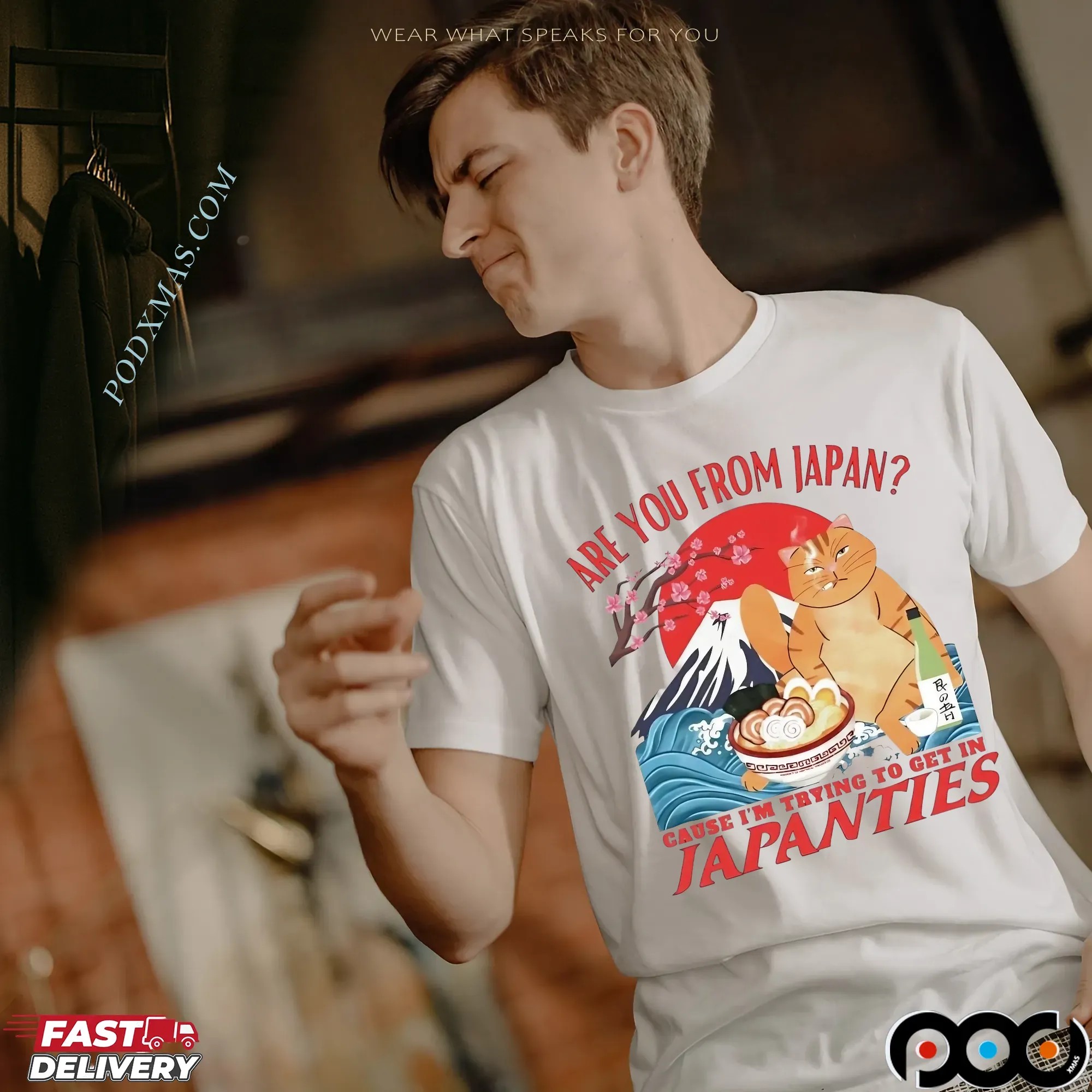 Cat Are You From Japan Cause I’m Trying To Get In Japanties T Shirt