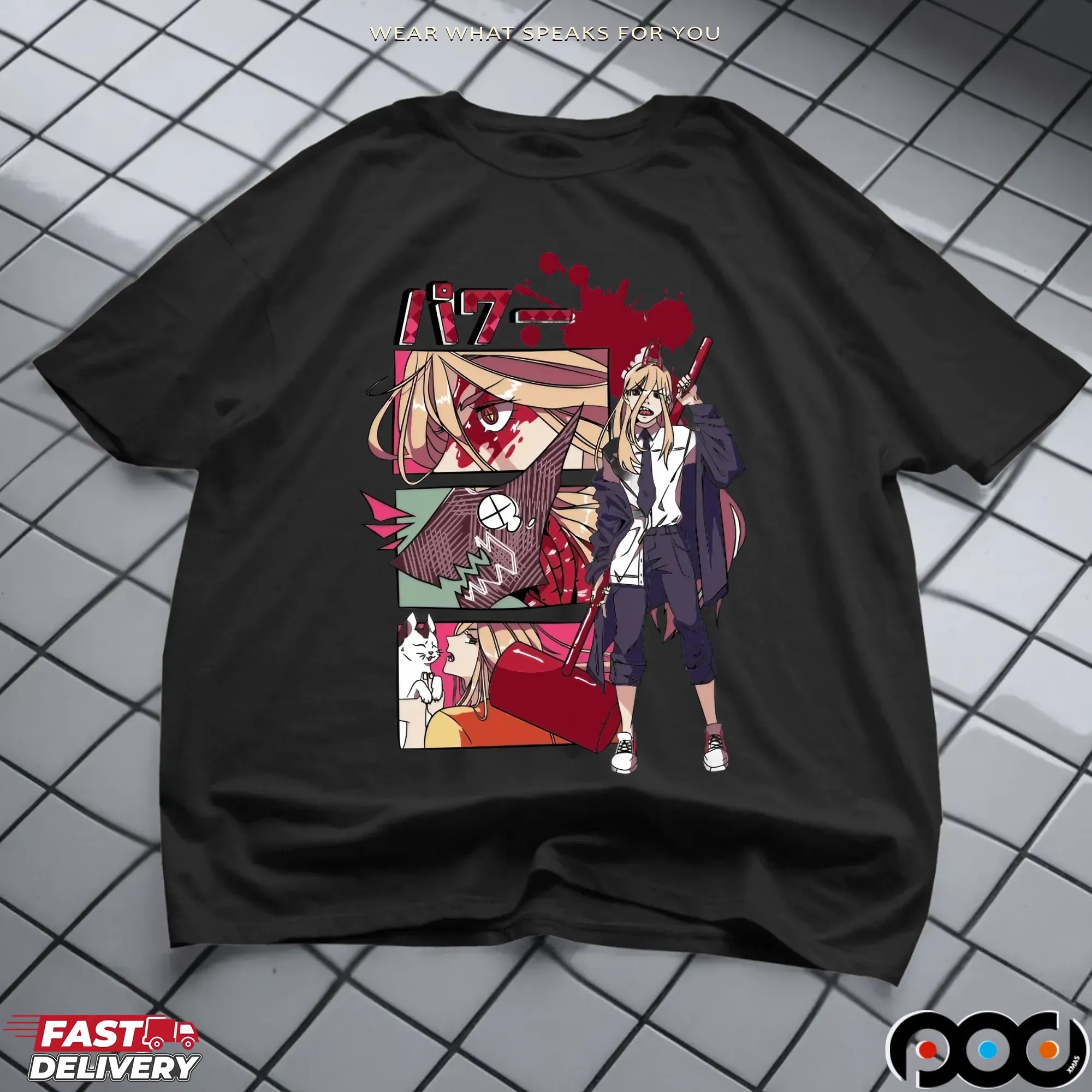 Chainsaw Man Power Blood Devil Meowy T Shirt
