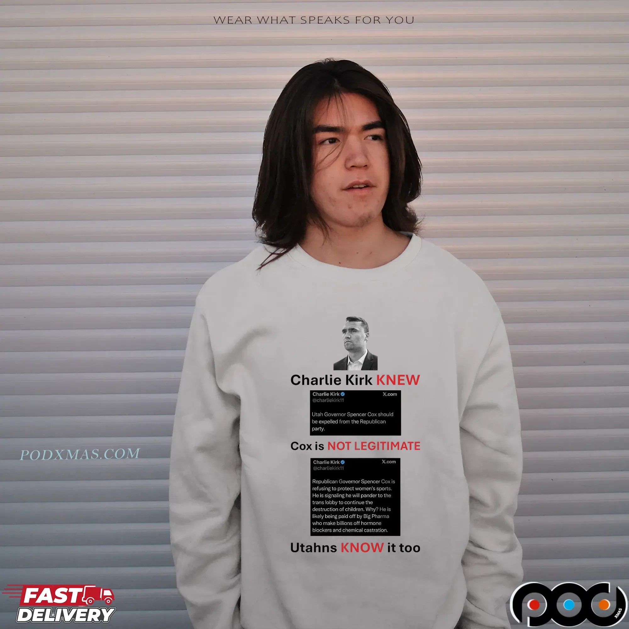 Charlie Kirk Knew Cox Is Not Legitimate Utahns Know It Too T Shirt