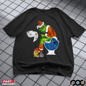 Chicago Bears Grinch Rivalry NFL Christmas Parody T Shirt