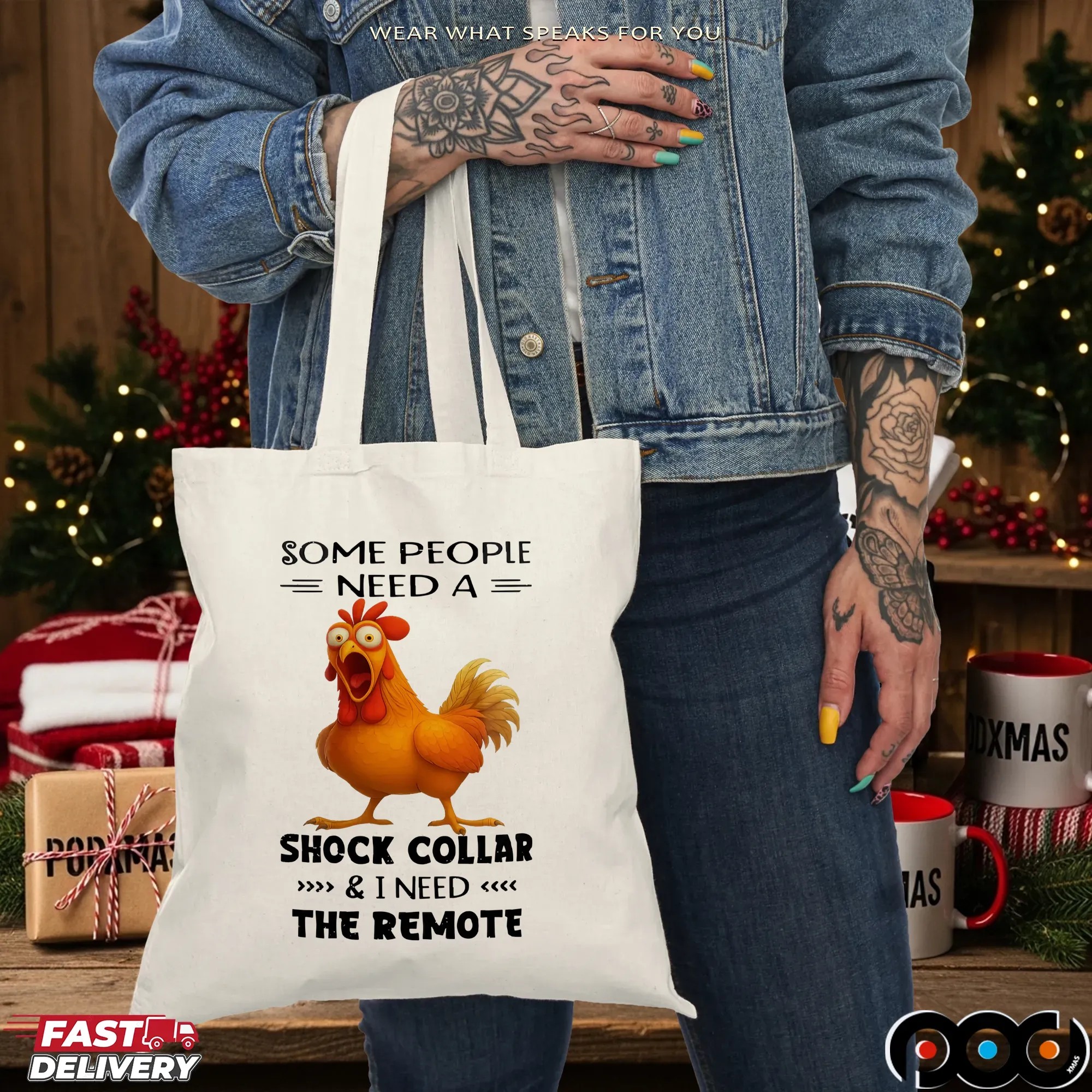 Chicken Some People Need A Shock Collar And I Need The Remote T-shirt