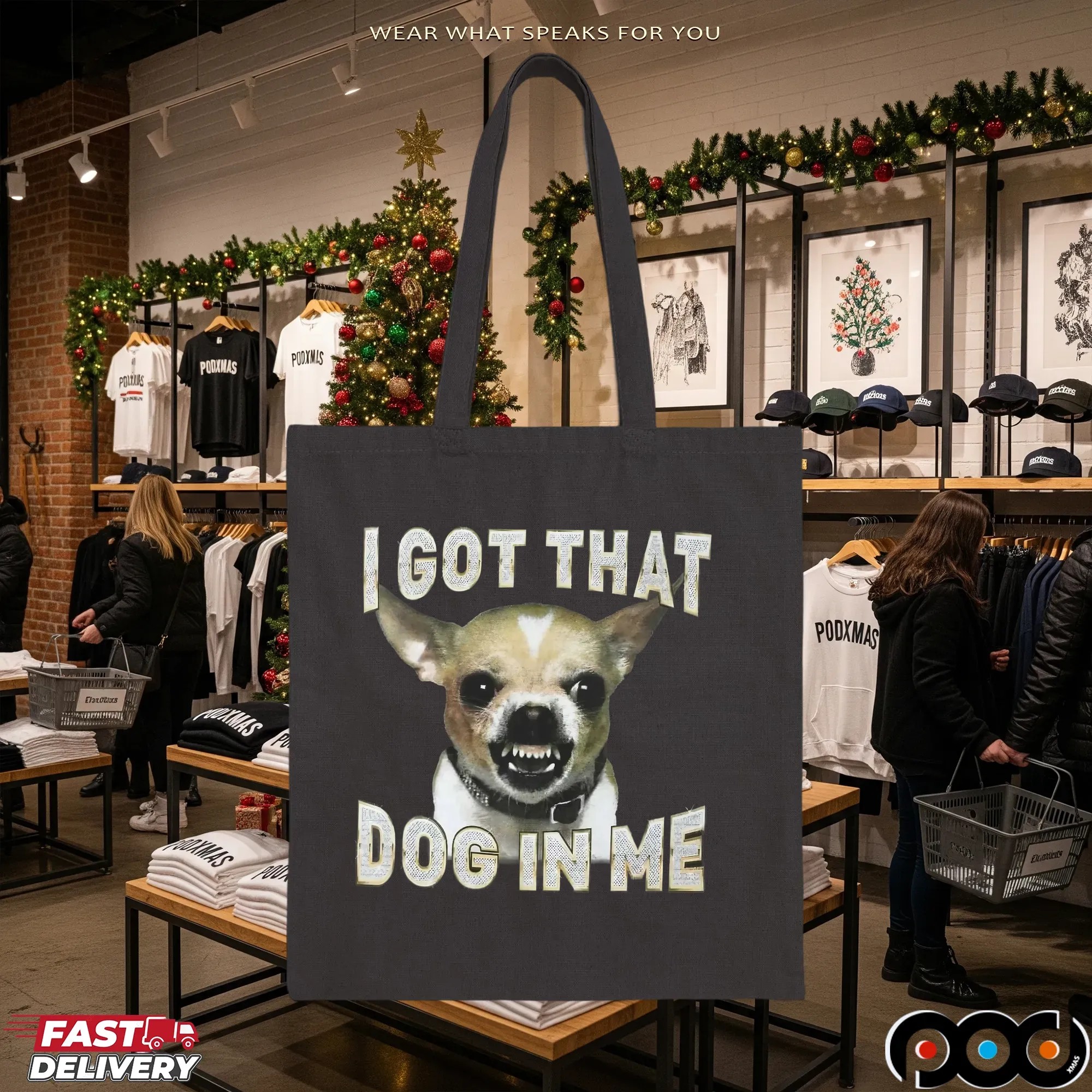 Chihuahua I Got That Dog In Me Blinged Out Meme T Shirt