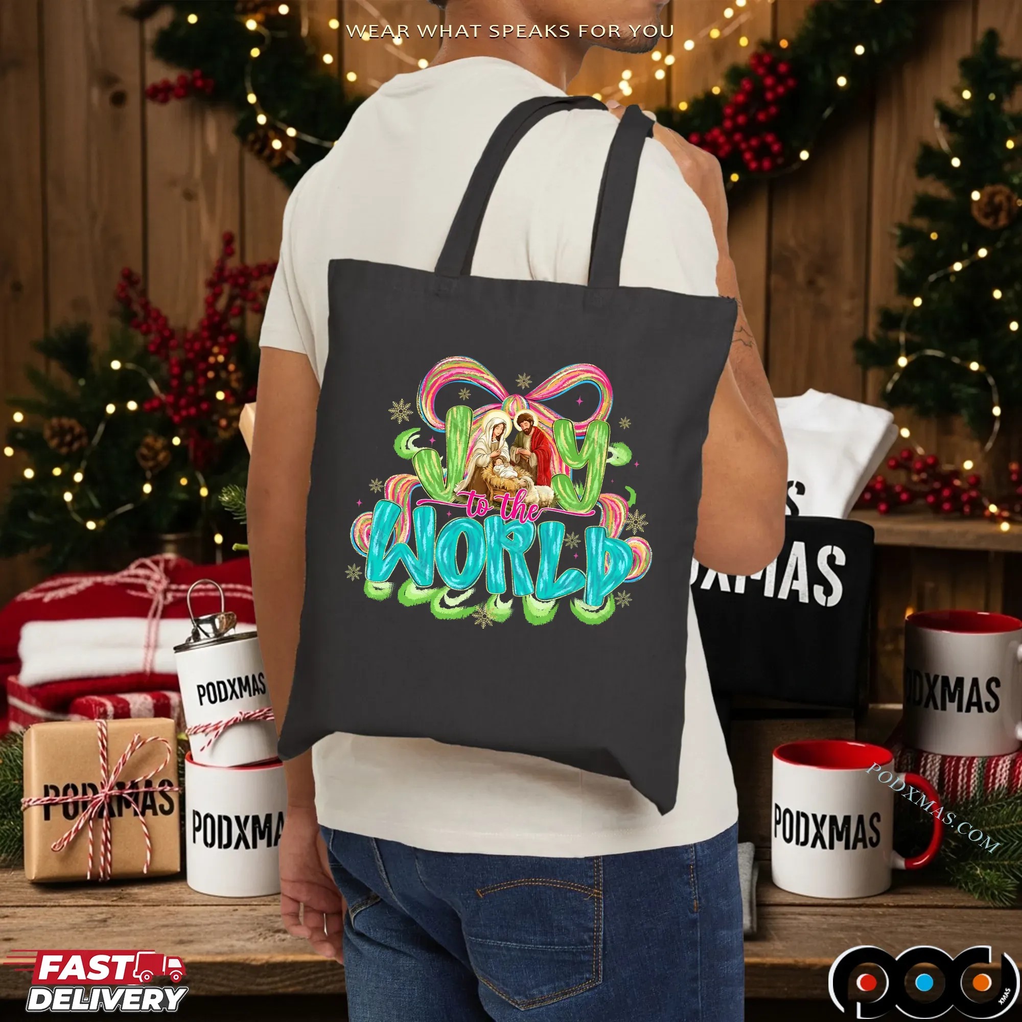 Christmas Joy To The World Baby Jesus T Shirt