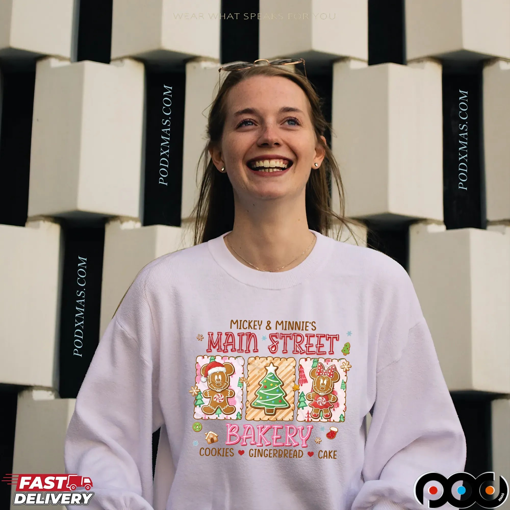 Christmas Main Street Bakery Cookies Gingerbread Cake T Shirt