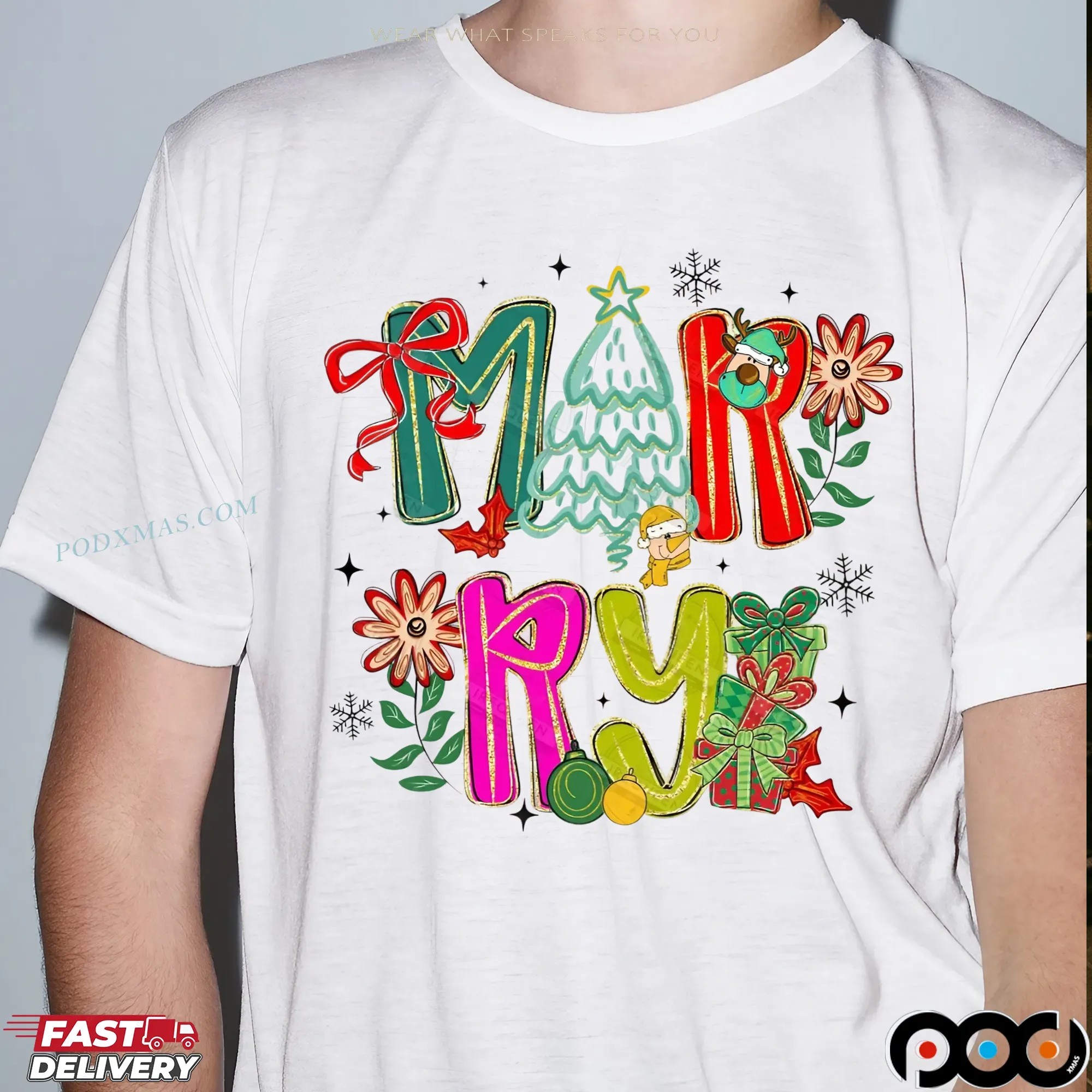 Christmas Santa Shirt, Floral Santa, Retro Santa, Merry Christmas, Preppy Christmas, Merry and Bright T Shirt
