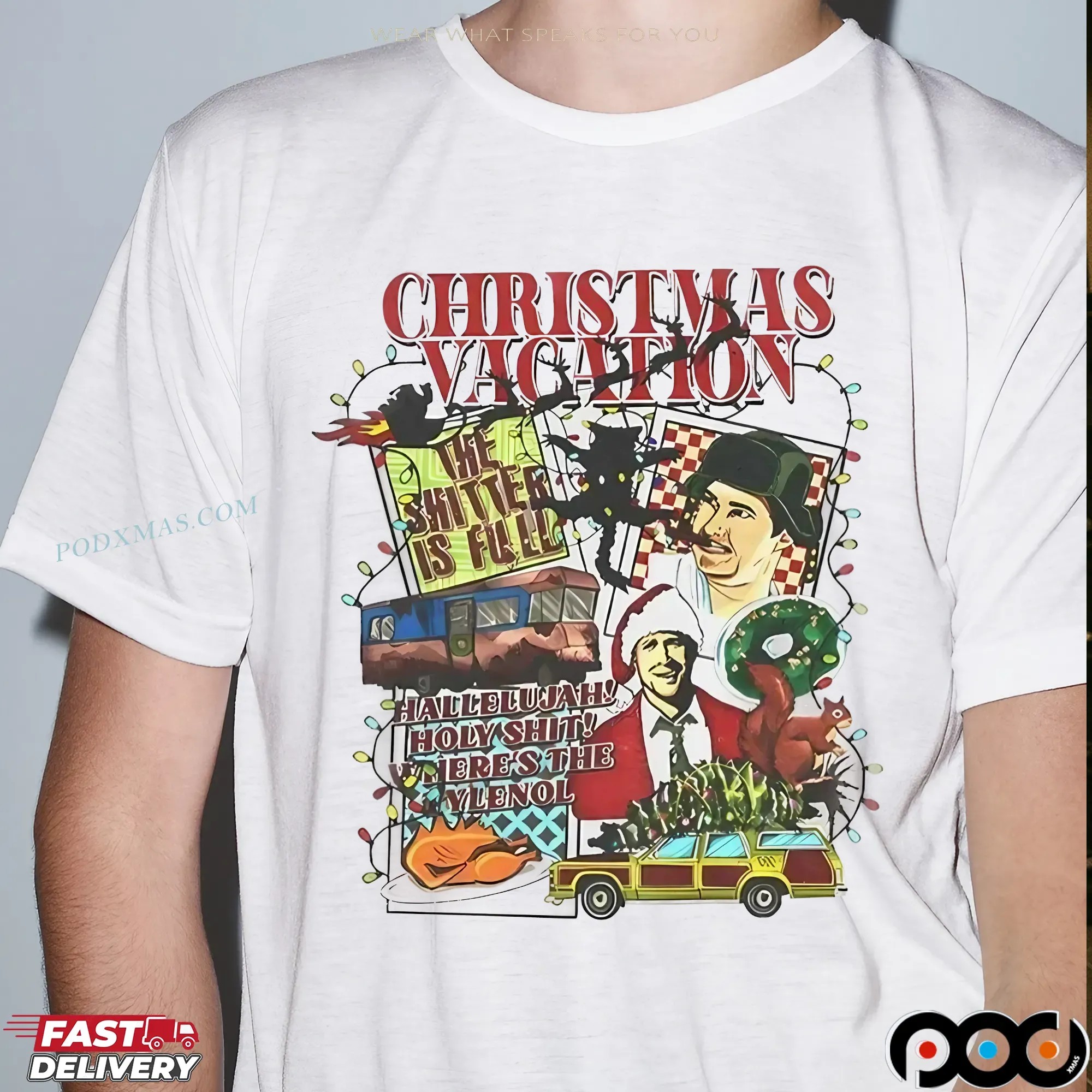 Christmas Vacation Movie T-Shirt – Funny Cousin Eddie Quote Tee