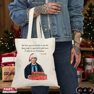 Clark Griswold When Santa Squeezes Fat White Ass Down That Chimney Tonight Christmas T Shirt
