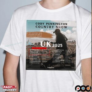 Cody Pennington Country Show UK 2025 Tour Dates Cover T Shirt