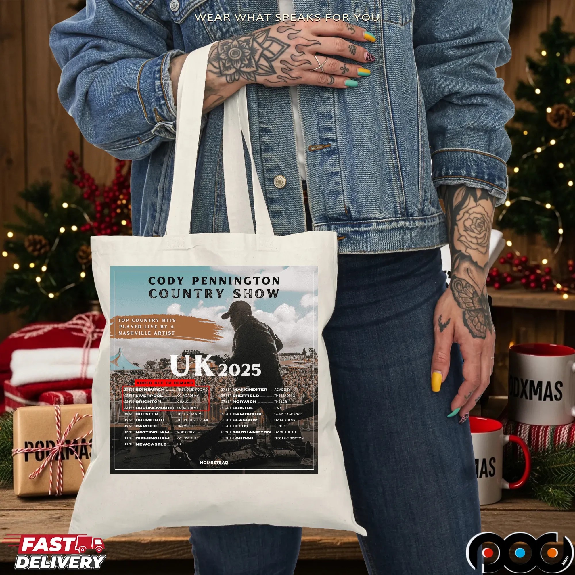 Cody Pennington Country Show UK 2025 Tour Dates Cover T Shirt