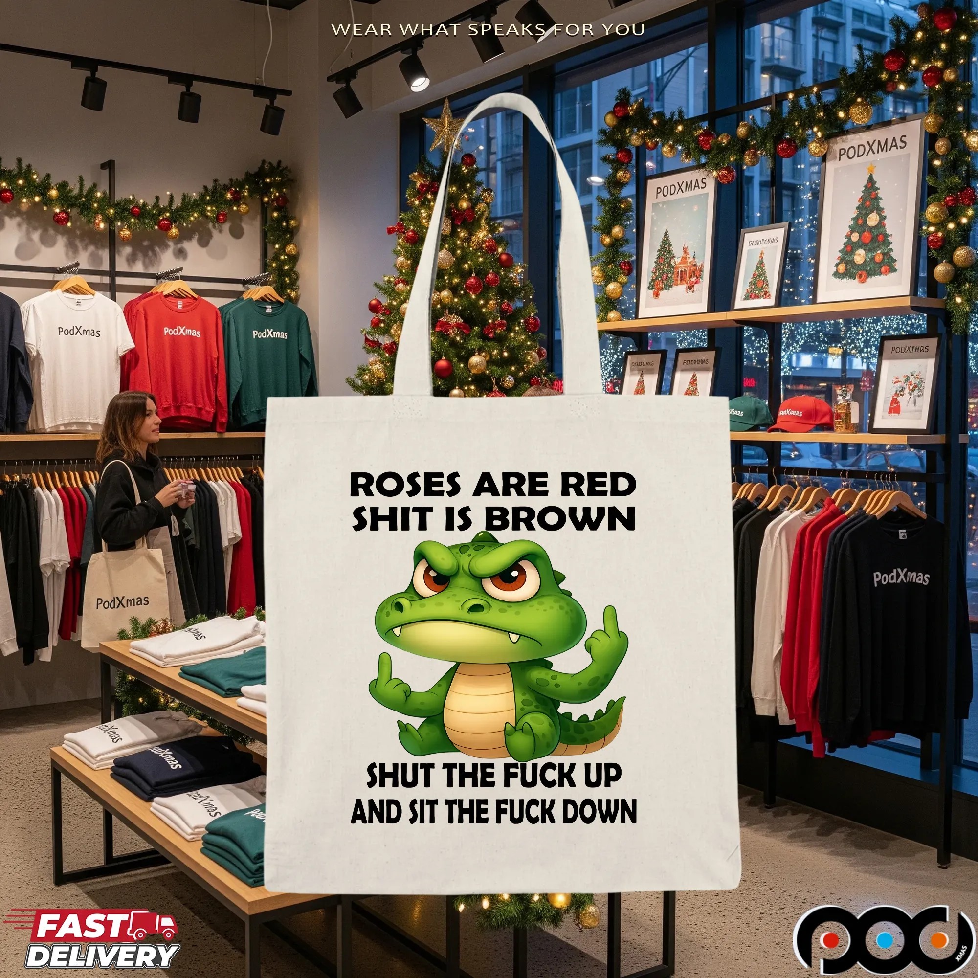 Crocodile Roses Are Red Shit Is Brown
